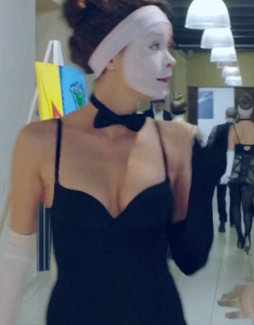 Александра Власова в нижнем белье из сериала «Снежная королева»