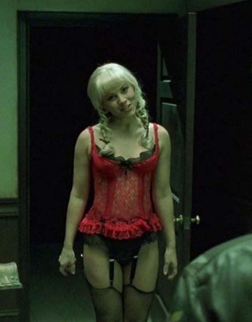 Мария Белло в нижнем белье из фильма «Автофокус»‎