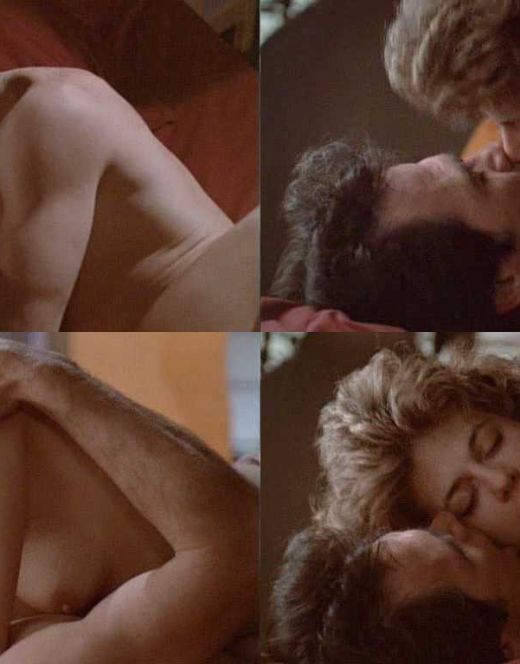 Горячая постельная сцена с Линдой Хэмилтон из фильма «Восход Черной луны» (грудь)