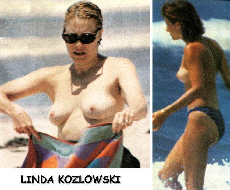 Линда Козловски засветила голую грудь.